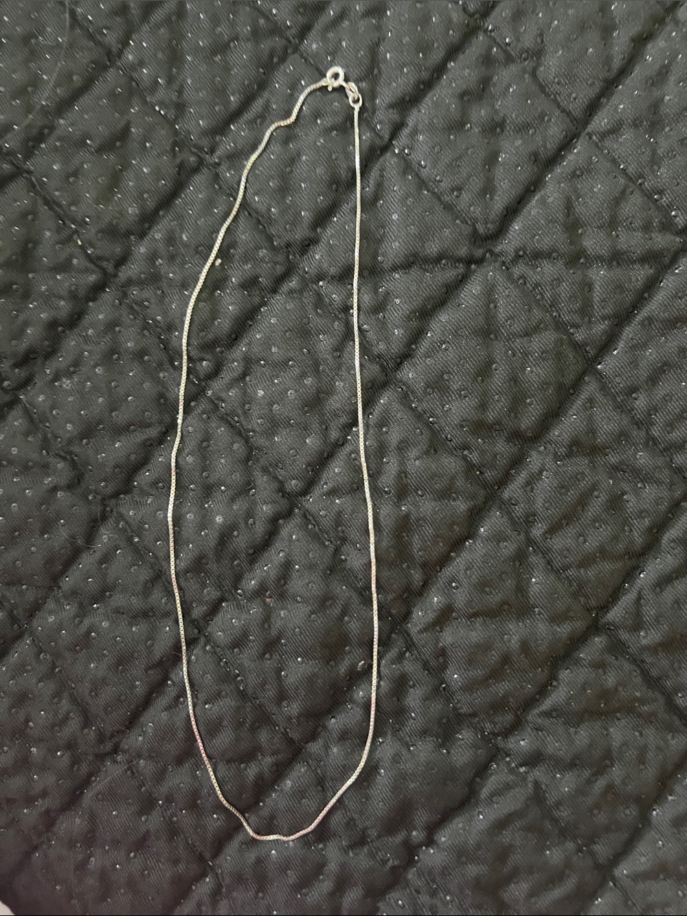 Delicate Italian 925 Sterling Silver Box Chain Necklace